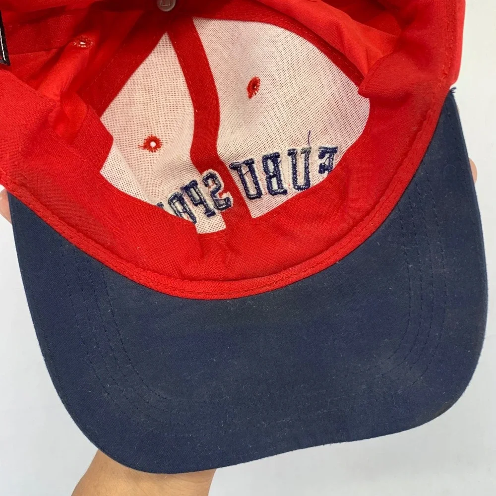 Vintage FUBU Sport Baseball Cap Hat Red Blue Youth‎ Size Adjustable